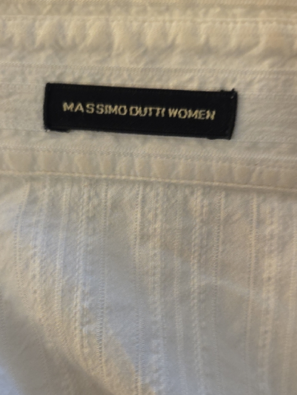 Massimo Dutti Classic White Cotton Shirt Button Down S - Picture 6 of 7